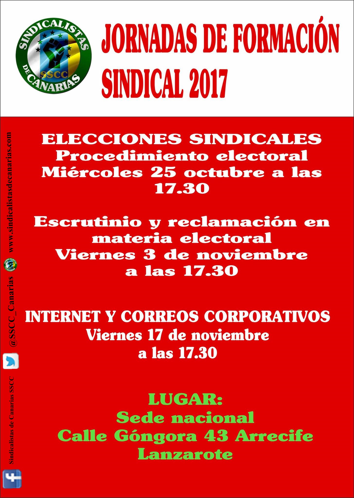 Jornadas de Formación sindical 2017