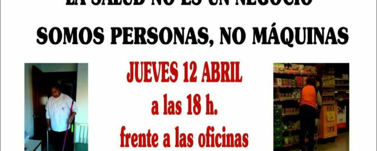 Concentración 12 de Abril #12AYoVoy Contra las actuaciones de la Inspección médica
