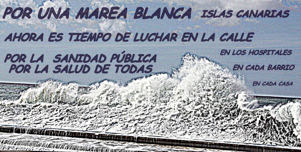 Las Mareas Blancas de Gran Canaria y Tenerife convergen en una Marea Blanca Canaria, por una Sanidad Pública