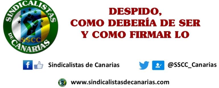 Despido, como debería de ser y como firmarlo