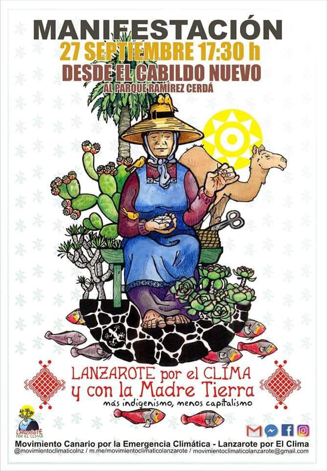 #27S 27 de septiembre únete a la Huelga Mundial por el Clima #Movilizacionporelclima Lanzarote