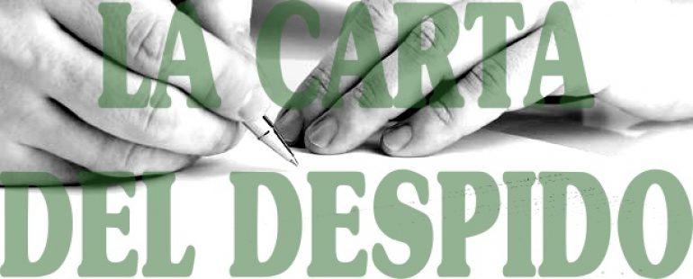 LA CARTA DE DESPIDO